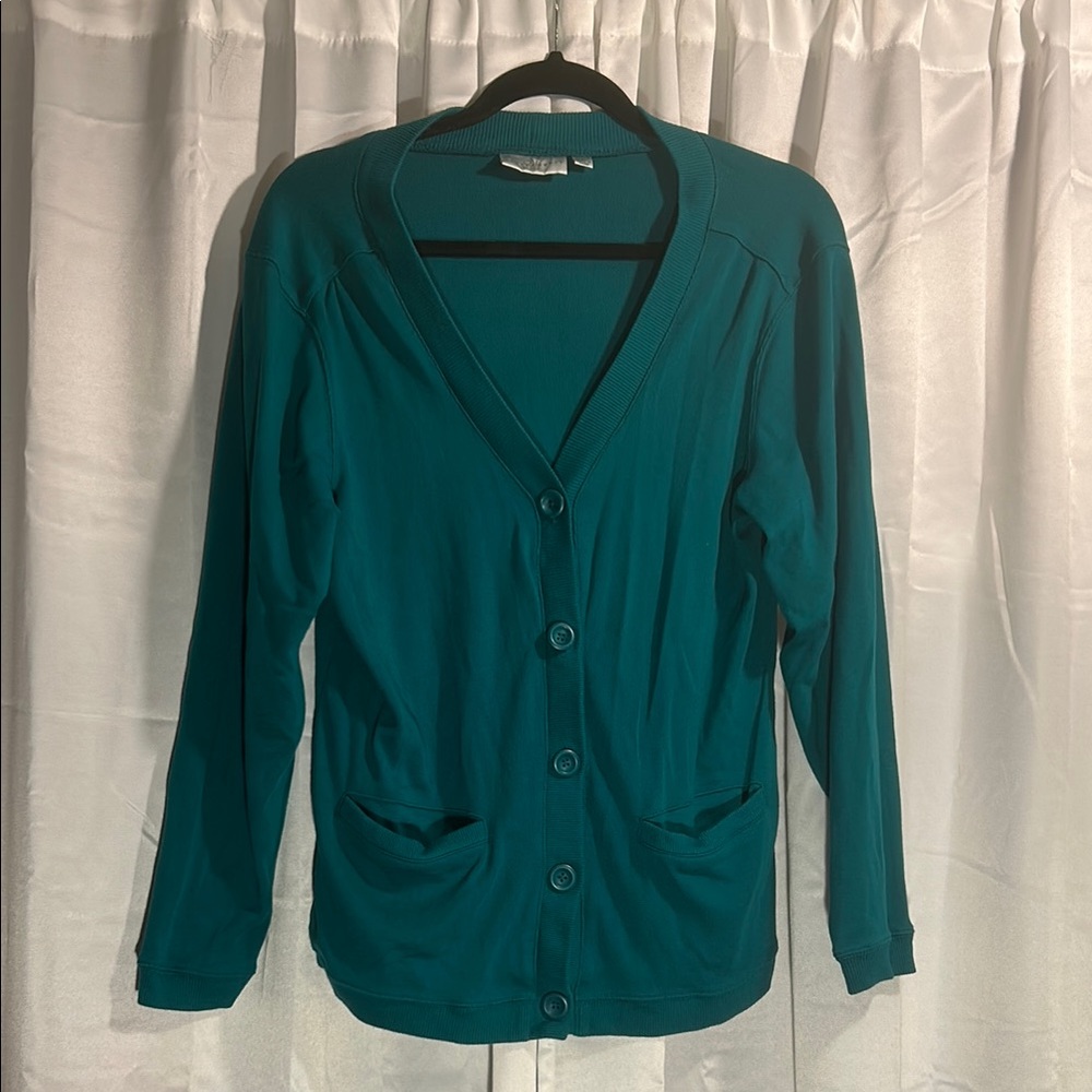 Studio Works Teal Cardigan Sweater
